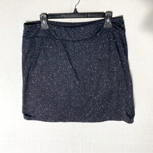 Seg’ments Luxe Black White Space Dye Print Skort L